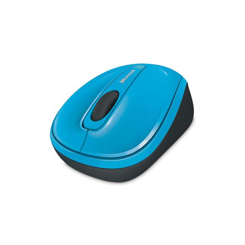 Microsoft 3500 Wireless Mobile Mouse- Cyan Blue - Wireless - Limited Edition - BlueTrack Enabled - Scroll Wheel - Ambidextrous Design, 1 of 4