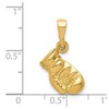 Black Bow Jewelry 14k Yellow Gold Polished Boxing Glove Pendant - 4 of 4