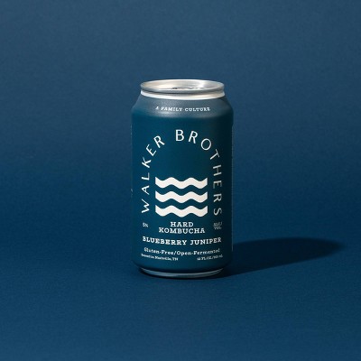 Walker Brothers Blueberry Juniper Hard Kombucha - 4pk/12 fl oz Cans