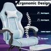 QingMoon Gaming Chair, Ergonomic Office Chair, Leather Desk Chair, Adjustable Swivel Computer Chair with Lumbar Support and Headrest for Home Office - 3 of 4