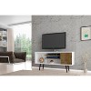 Sapphtopaz Modern TV Stand for TVs Up to 55" with Storage Cabinet&Open Shelves Entertainment Center with Splayed Wood Leg for Living Room - 4 of 4