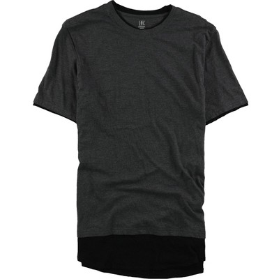 I.N.C International Concepts Mens Colorblocked Basic T-Shirt, Grey, X-Large