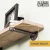 RESTORE Driftwood Tan 36 in. Shelves with Straight Brackets - 3 of 4
