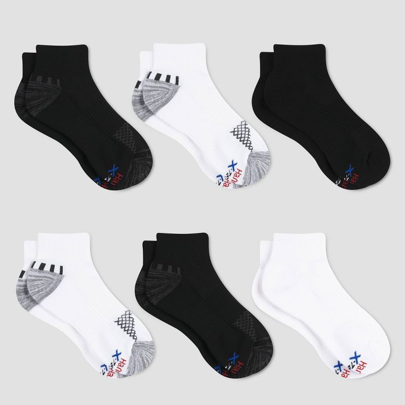 Hanes Premium Men's Performance Ankle Socks 6pk - 6-12, 3 of 5