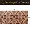 Briarwood Lane Everyday Coir Doormat 60x24 Black Damask Extra Large Coir Doormat - 3 of 3