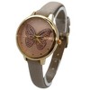 Olivia Pratt Thin Faux Leather Butterfly Face Women Watch - 2 of 3