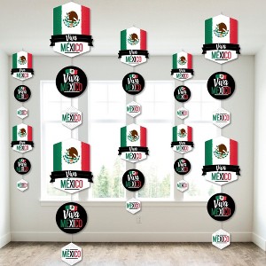 Big Dot of Happiness Viva Mexico - Mexican Independence Day Party DIY Dangler Backdrop - Hanging Vertical Decorations - 30 Pieces - 1 of 4