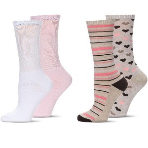 MeMoi Women's 2 Pair Pack Therapeutic Diabetic Socks - 1 of 2