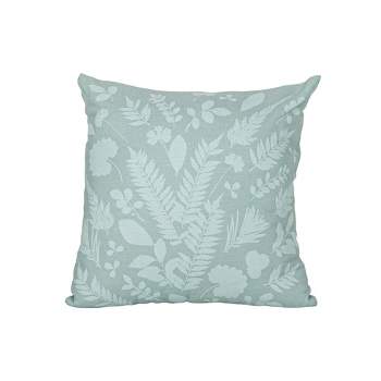 18x18 Inch Sun Print Outdoor Pillow Blue Polyester With Polyester Fill by Foreside Home & Garden