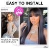 Jessie's Wig 20Inch Lace Frontal Straight Wig With Bangs 6X5 Lace #2 Color 1 Pc/Pack - 4 of 4