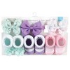 Hudson Baby Infant Girls Headband and Socks Giftset, Mermaid, One Size - 2 of 4