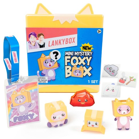  LankyBox Mini Foxy Mystery Box Foxy Mystery Box with 9 Exciting  Toys to Discover Inside, Officially Licensed LankyBox Merch : Toys & Games