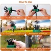 iMountek"360° Flexible Lawn Sprinkler with 12 Tubes for Efficient Garden Irrigation & Watering System"Green&Black - 4 of 4