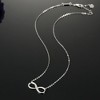 Infinity Love Heart Necklace for Women, 925 Sterling Silver Fine Jewelry White Gold - 2 of 4