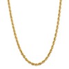 Black Bow Jewelry 5.5mm, 14k Yellow Gold, Diamond Cut Solid Rope Chain Necklace - 3 of 4