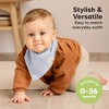 8pk Organic Baby Bandana Bibs, Baby Drool Bibs for Baby Boy, Girl, Baby Bibs for Infant, Newborn - 3 of 4