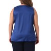 Agnes Orinda Women's Plus Size Silky Satin V Neck Casual Sleeveless Summer Basic Tank Tops - 4 of 4