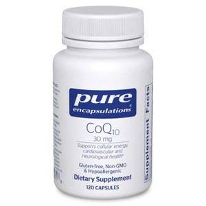 Pure Encapsulations CoQ10 30 mg - for Energy, Antioxidants, Brain and Cellular Health, Cognition, and Cardiovascular Support* - 120 Capsules - 1 of 4