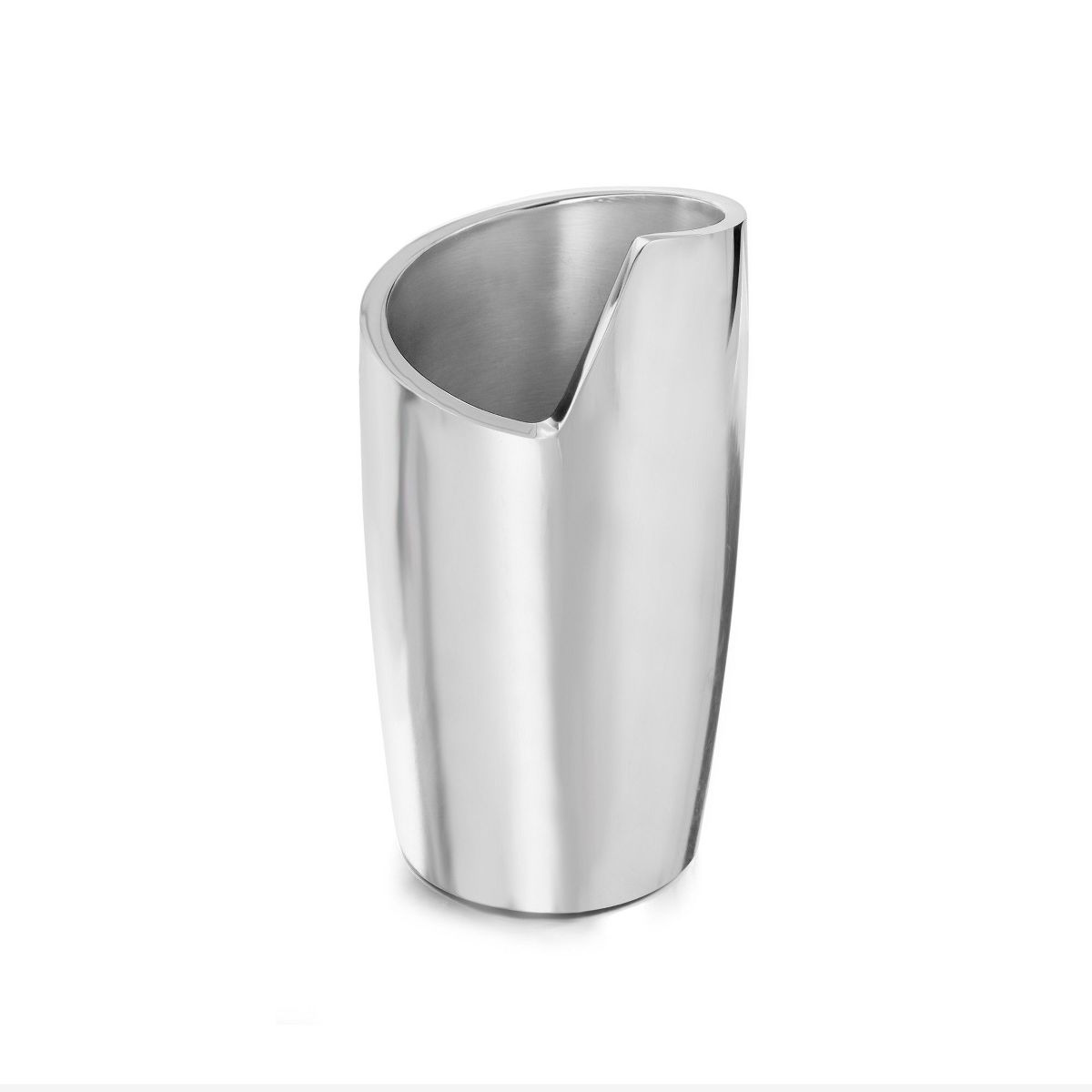Nambé Spiral Wines Chiller – (4.5" x 8.5") Contemporary Alloy Cooler with Artistic Sculptural Design – Functional Barware