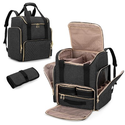 Makeup Backpack with 3 Removable Cases and 1 Makeup Brush Bag, Large Makeup Bag Cosmetic Bag with Multiple Storage Sections