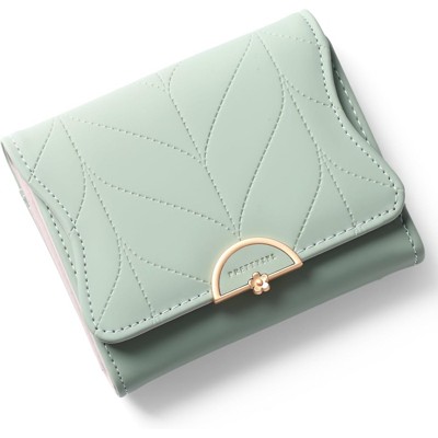 FATMOON Wallet for Women - Stylish RFID Blocking Leather Wallet- Bifold Card Holder with Zipper Coin Pocket,for Daily Use,Travel