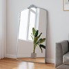DOMETOUR Full Length Mirror Vintage Ornate Arched Floor Mirror Metal Framed Mirror Dressing Mirror Oversized Wall Mirror - 4 of 4