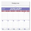 Monthly Wall Calendar with Ruled Daily Blocks, 15.5 x 22.75, White Sheets, 12-Month (Jan to Dec): 2025 - 3 of 4