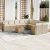 vidaXL Garden Sofa Set Beige PE Rattan Large Modular Garden Sofa Set - 2 of 4