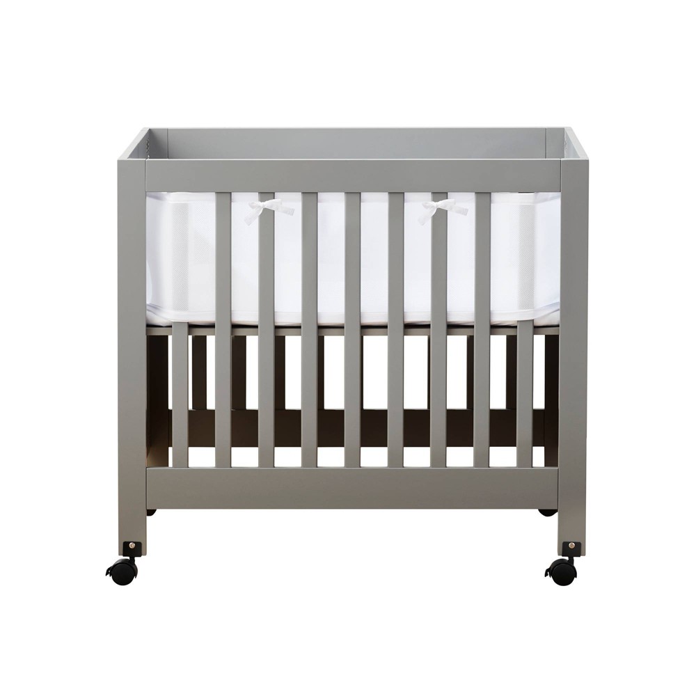 BreathableBaby Breathable Mesh Crib Liner for Mini Portable Cribs - White