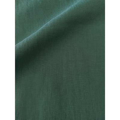 Emerald Green Linen Down Blend Throw Pillow 14x20