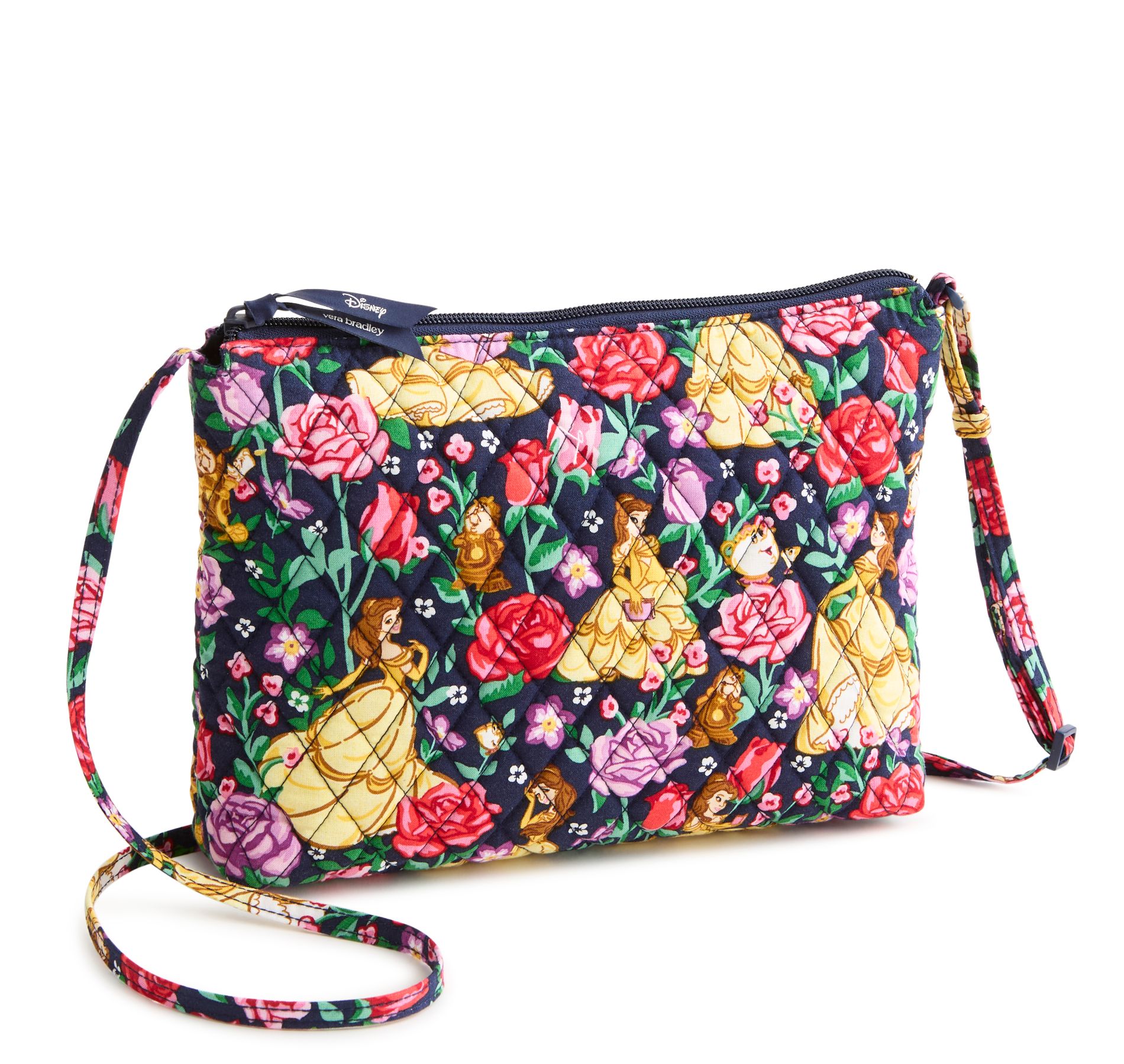 Vera Bradley Women's Disney Princesses Cotton Large Hipster Crossbody Bag