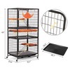 Sevobal Pet Carriers, Cat Cages Enclosure with Platforms Ramp Ladders and Hammock, Portable 3-Tier Cages for Indoor or Outdoor, Black, 32.7"*23.6"*63" - 4 of 4
