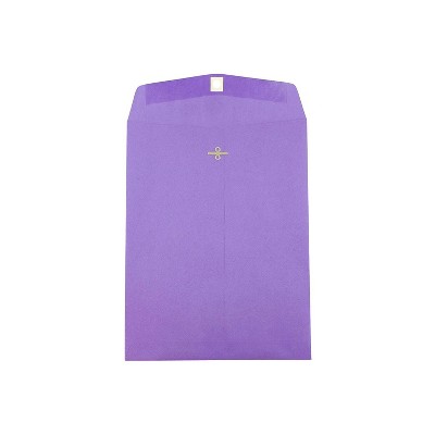 JAM Paper 10x13 Open End Catalog Colored Envelopes w/Clasp Closure Ppl Recycle V0128182