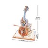 ROBOTIME 3D Puzzles, Symphony of Gorgeous Dreams Music Box Model with 199PCS, Unique Music Gift for Kids Adults, Multicolored, 8.1"*7.3"*23.5" - 4 of 4