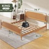 PAGED Rattan Bed Frame Platform Bed Frame with Natural Headboard and Footboard, No Box Spring Needed - 2 of 4