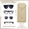 Unique Bargains PU Leather Portable Nail Buckle Soft Eyeglass Cases 2 Pcs - 2 of 4