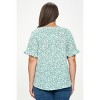 WEST K Women's Luciana Ruffle Sleeve Tie Neck Blouse - 3 of 4