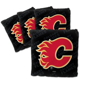 NHL Calgary Flames 4pk Black Toss Game Set - 1 of 4
