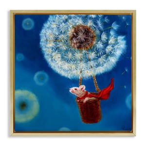 Stupell Industries Dandelion Hot Air Balloon Mouse, 25" x 25" - 1 of 4