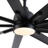 YUHAO 84 in. Indoor Industrial Aluminum Blades Reversible DC Motor Ceiling Fan with Light and Remote Control - 3 of 4