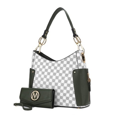 MKF Collection Penelope Circular Print Women’s Shoulder Bag with matching wallet by Mia K