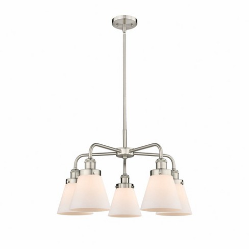 Innovations Lighting Cone 5 - Light Chandelier in  Satin Nickel - image 1 of 1