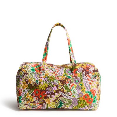 Vera Bradley Women's Outlet Cotton Large Travel Duffel Evening Garden