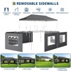 10x20 Pop Up Canopy Tent, Heavy Duty Commercial Easy Up Canopy with Removable Sidewalls, Awning & Roller Bag for Outdoor, Parties, Garden Gazebo Tent - 2 of 4