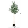 Nearly Natural 6-ft Lighted Artificial Olive Tree with 300 Warm White LED Lights - 2 of 4