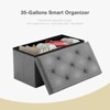 NicBex 30" Storage Bench Rectangle Ottoman with Storage Padded Seat Cushion Lounge Box for Bedroom, Entryway - 4 of 4
