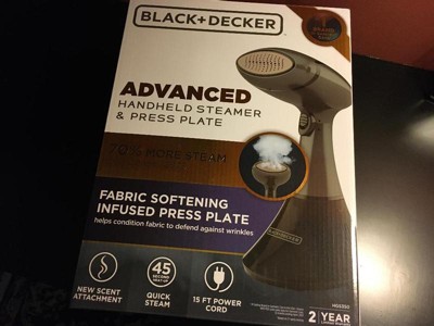 Black+decker Advanced Handheld Steamer Gray/Blue HGS200