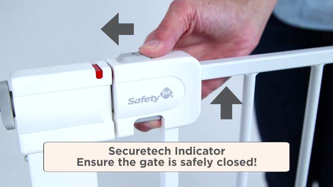 Safety 1st Easy Install Extra Tall &#38; Wide Walk Through Gate, Fits between 29&#34; and 47&#34;, 2 of 7, play video