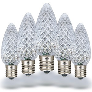 Novelty Lights C9 LED Faceted Christmas Replacement Bulbs Dimmable - 1 of 4
