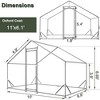 COZONY Large Metal Chicken Run, Walk-in Poultry Cage with Waterproof & UV Cover - 3 of 4